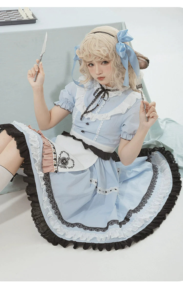 EAT ME うさ耳アリス半袖ワンピース