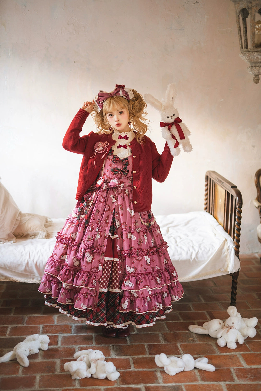 【予約販売】Sweet Berry Rabbit ニットカーディガン