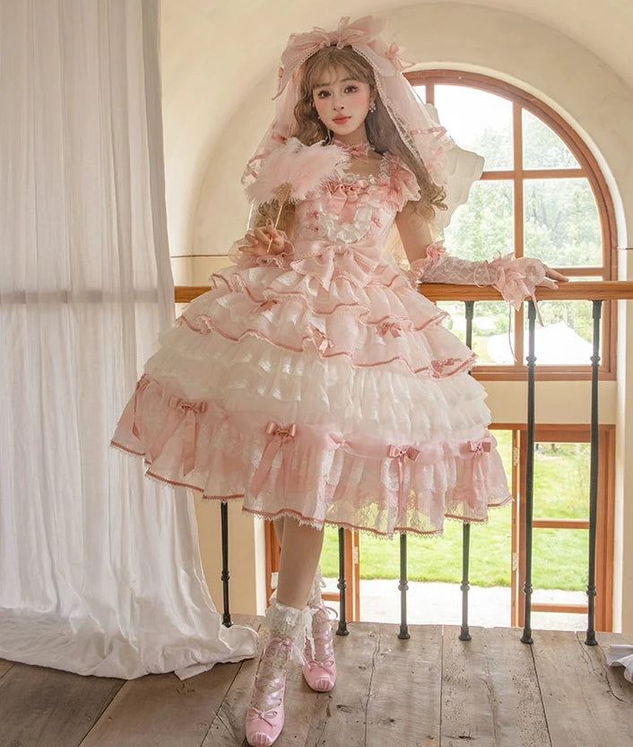 [Pre-orders available until 10/16] Rose Courtyard Lace and Ribbon Dress