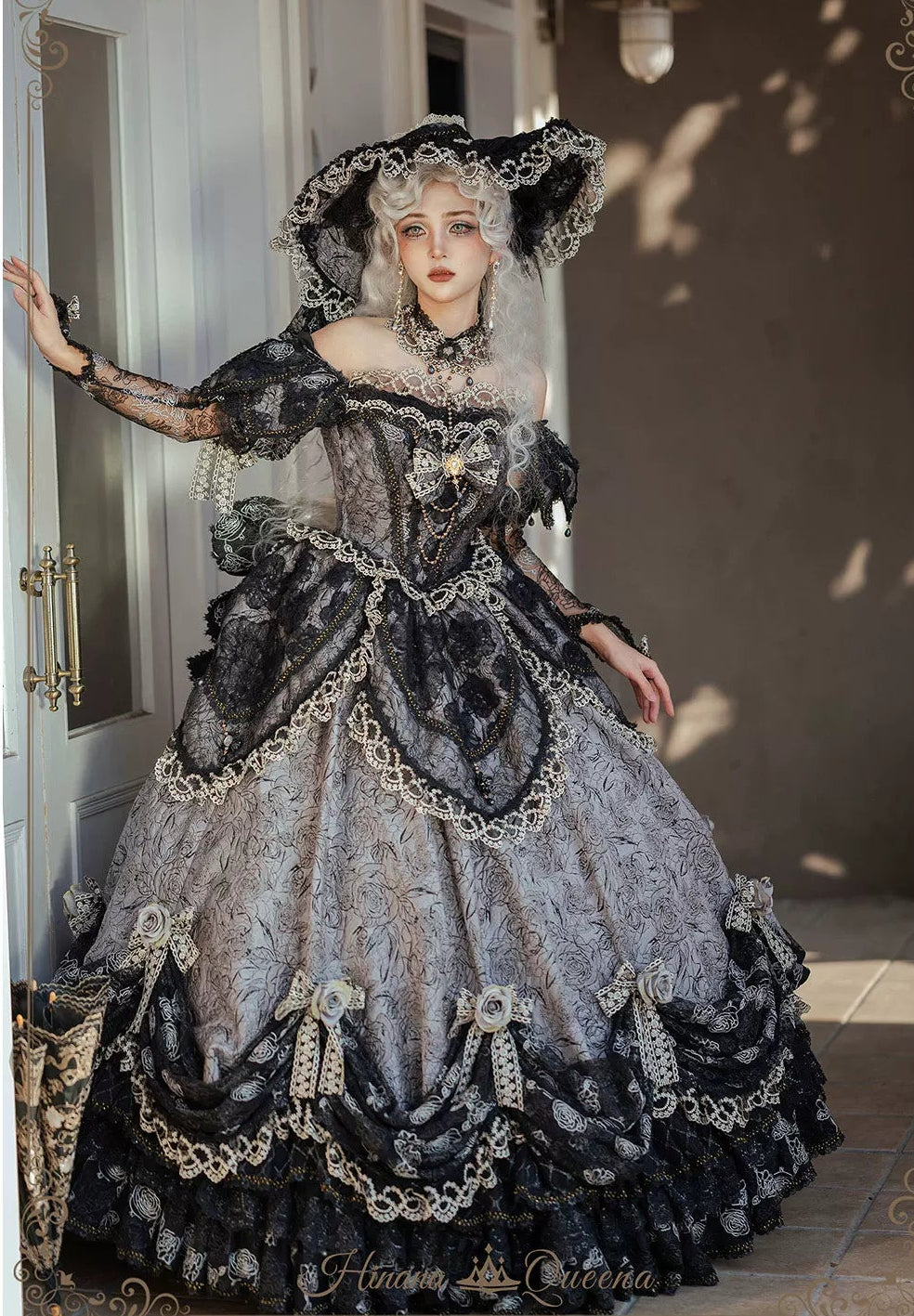 【受注予約9/16まで】With Bell プリンセスドレス ロング丈・ブラック