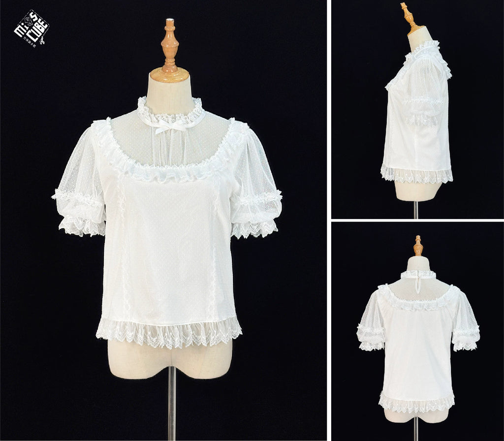 【受注予約10/13まで】Dream Lace 付け袖付きブラウス