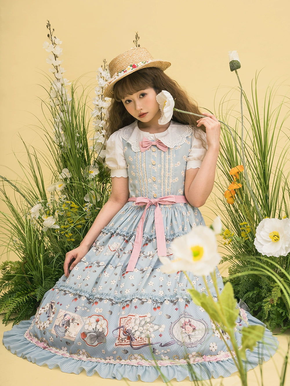 [Pre-orders available until 2/19] Sweetie Sheep Print Jumper Skirt