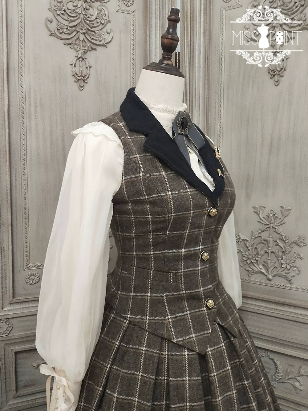 【予約販売】英国クラシカルロリィタ ウォームチェックベスト