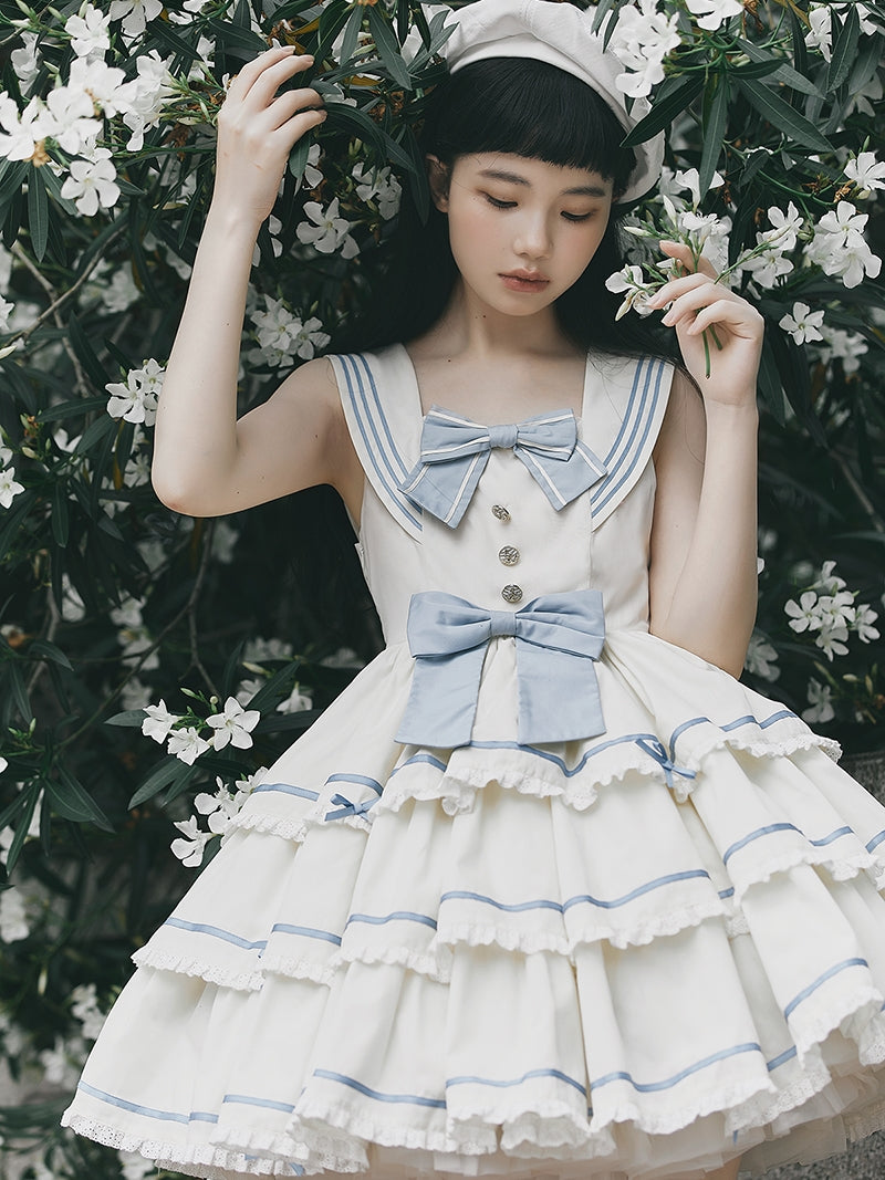 In the Sea Breeze marine style jumper skirt