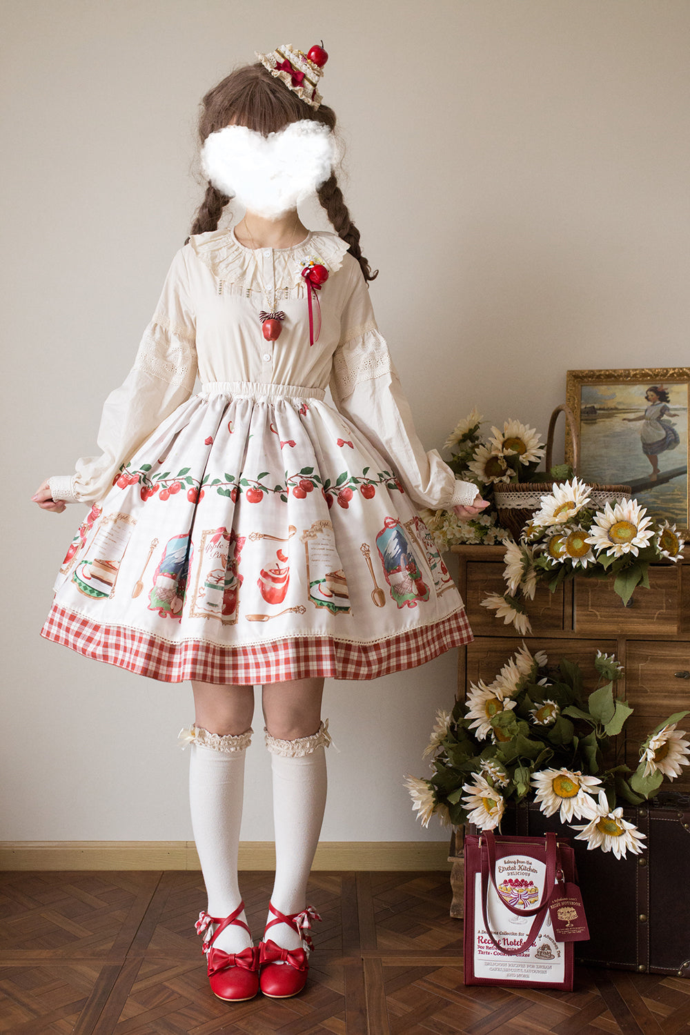 【予約販売】Apple Garden バイエルン風リバーシブルスカート