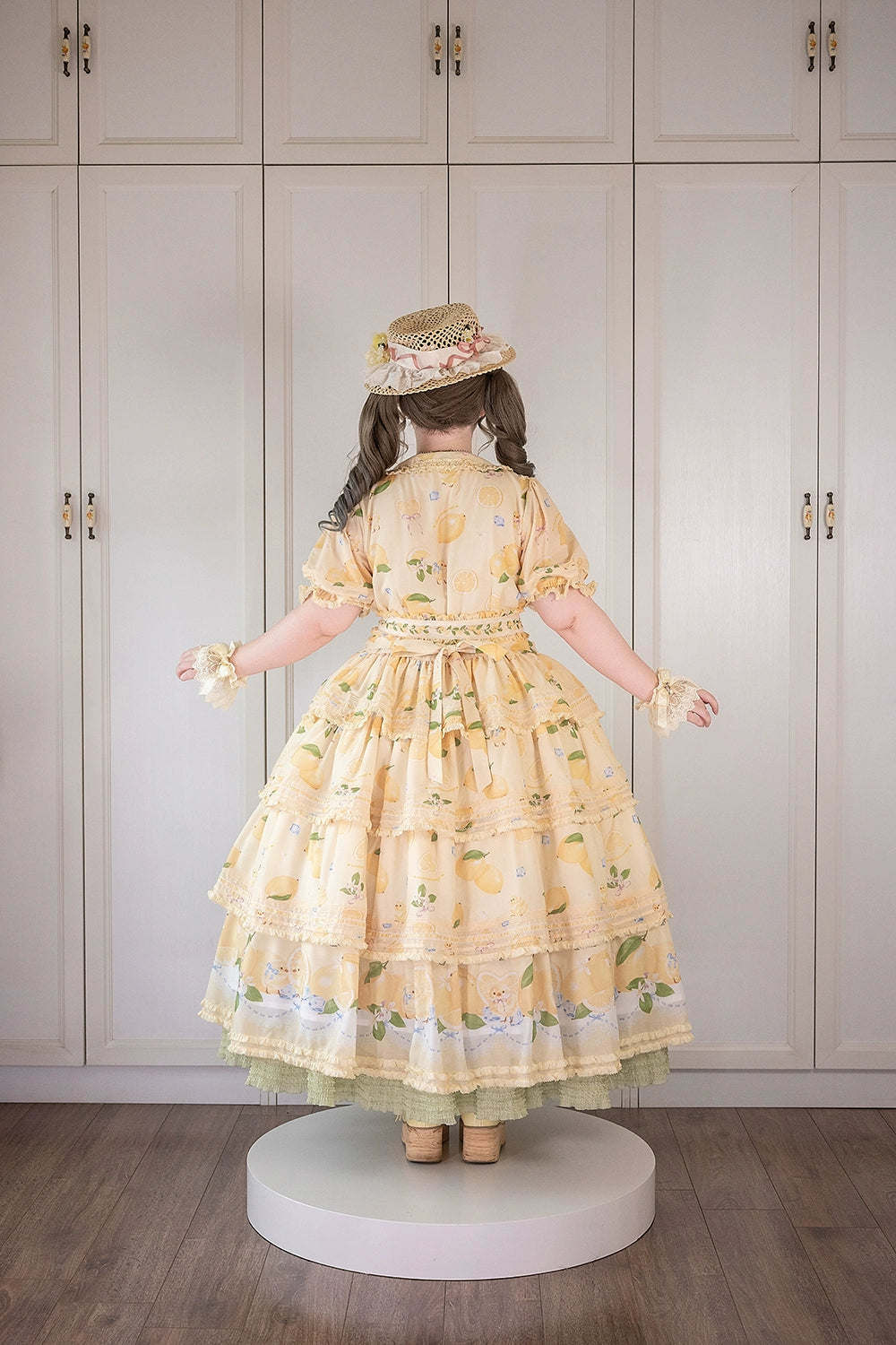 【予約販売】Lemon Sweetie プリント半袖ワンピース・ラグジュアリータイプ