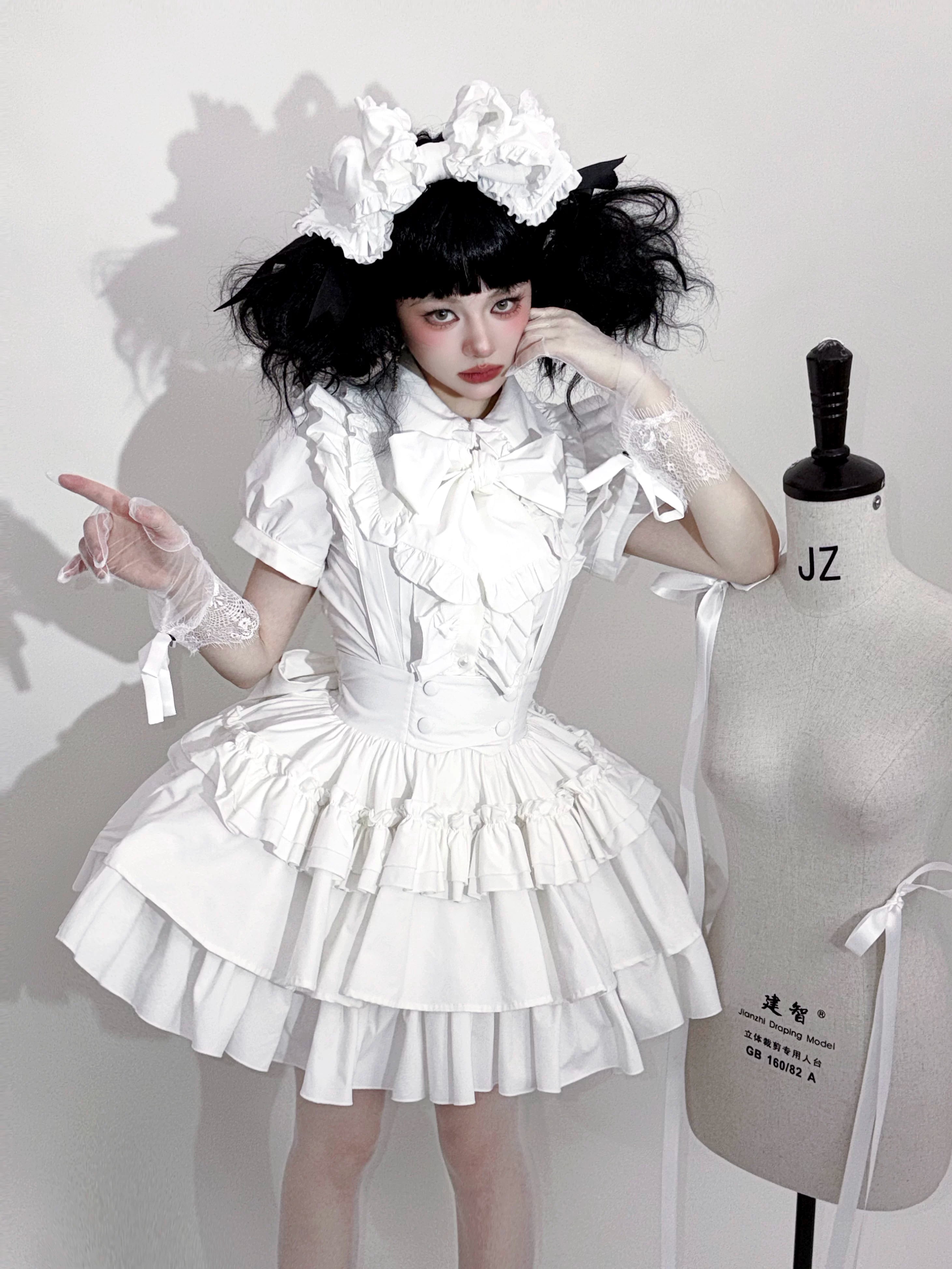 Doll's House フリル半袖ブラウス 全3色