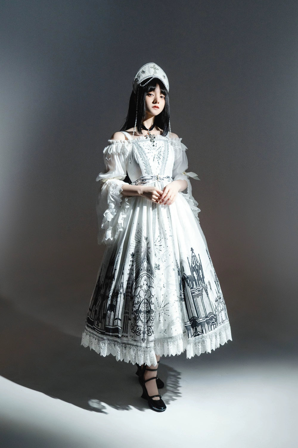 【販売期間終了】Sanctuary ゴスロリプリントジャンパースカート