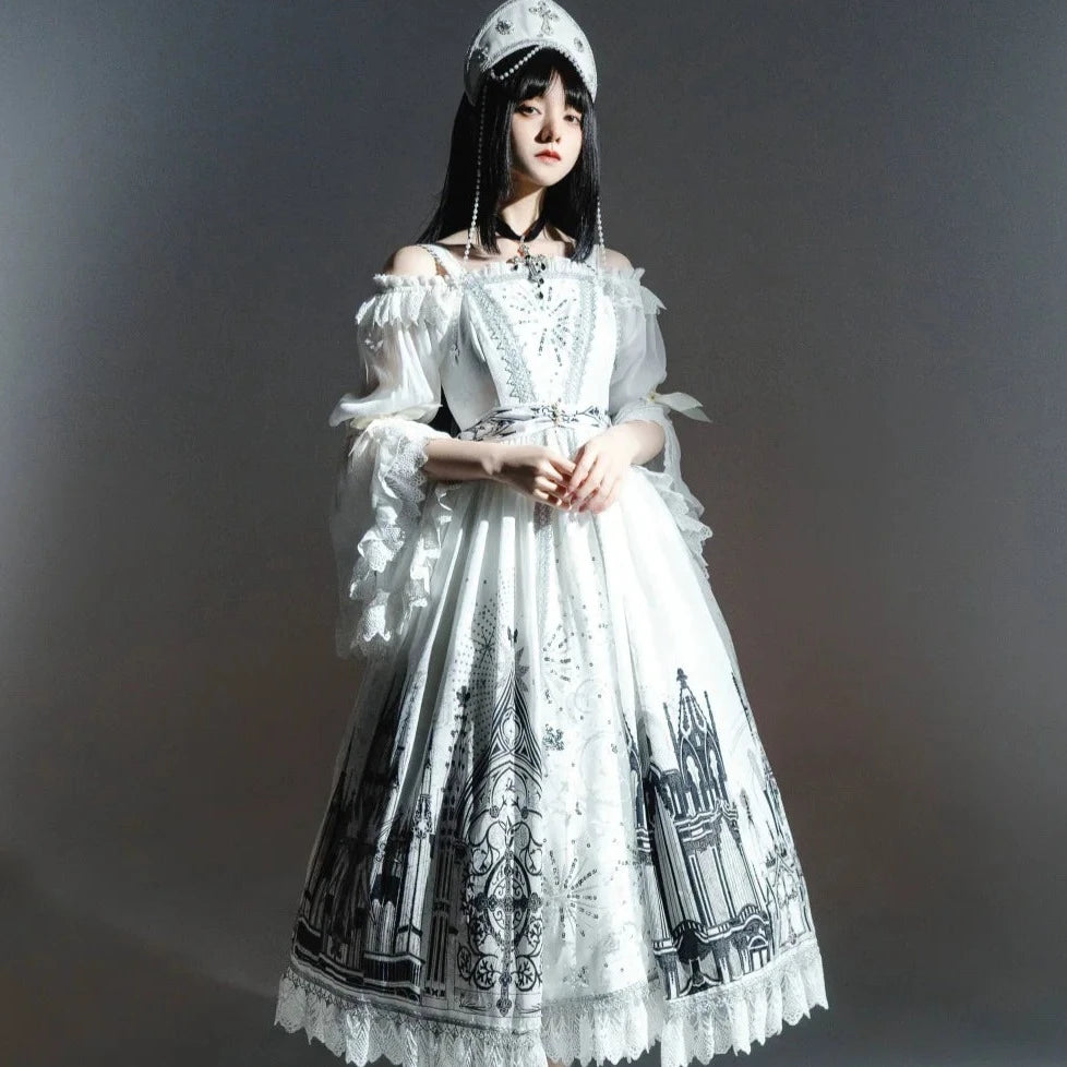 [Sale period ended] Sanctuary Goth Lolita Off Shoulder Princess Sleeve Blouse