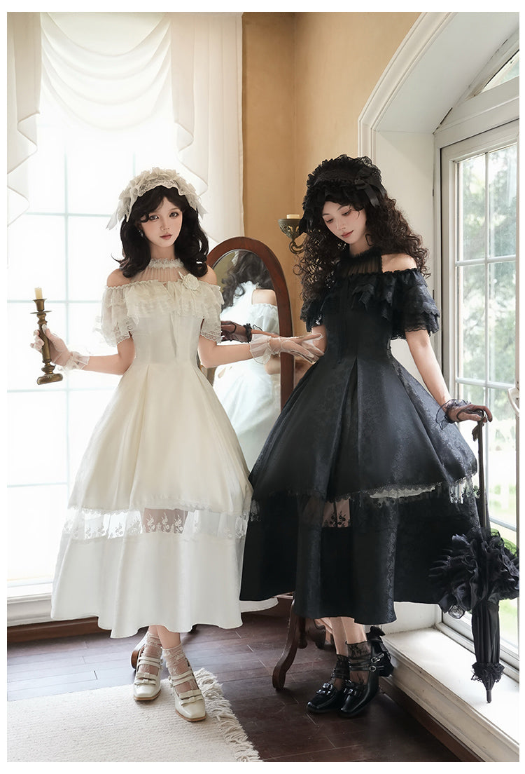 ローズジャガードホルターネックワンピース 単品・セット