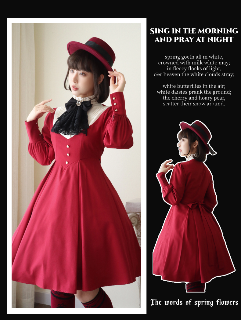 Sing in the Morning and Pray at Night One-piece and cloak set