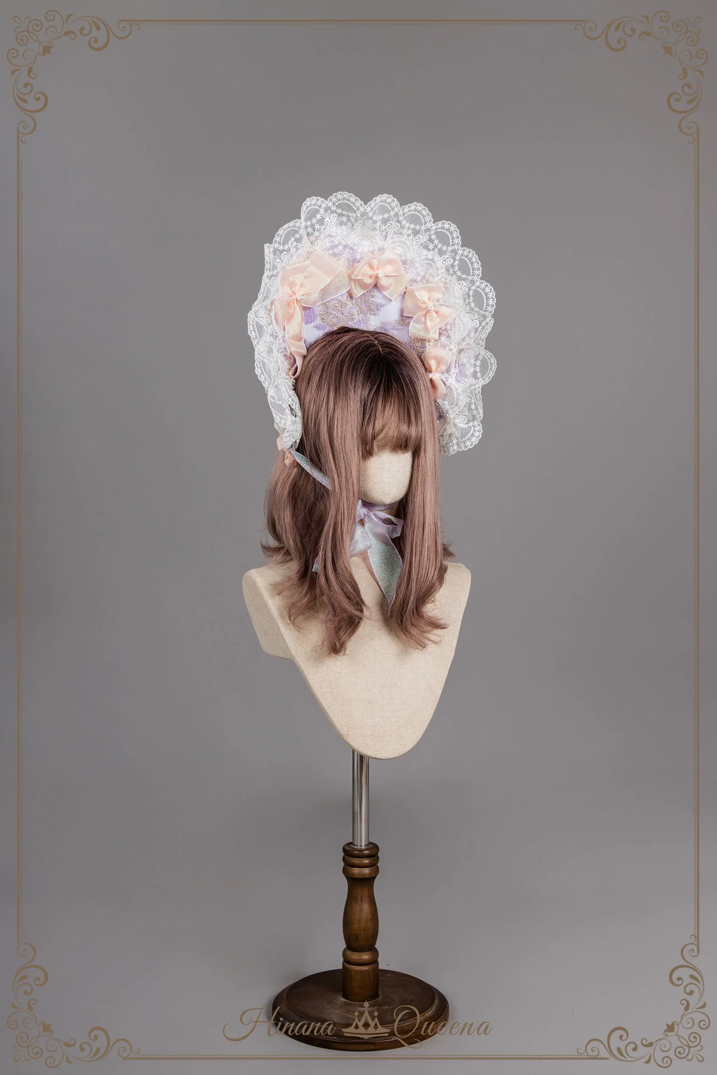 Find Brilliant Blossom レースの花嫁ドレス・ピンク＆パープル