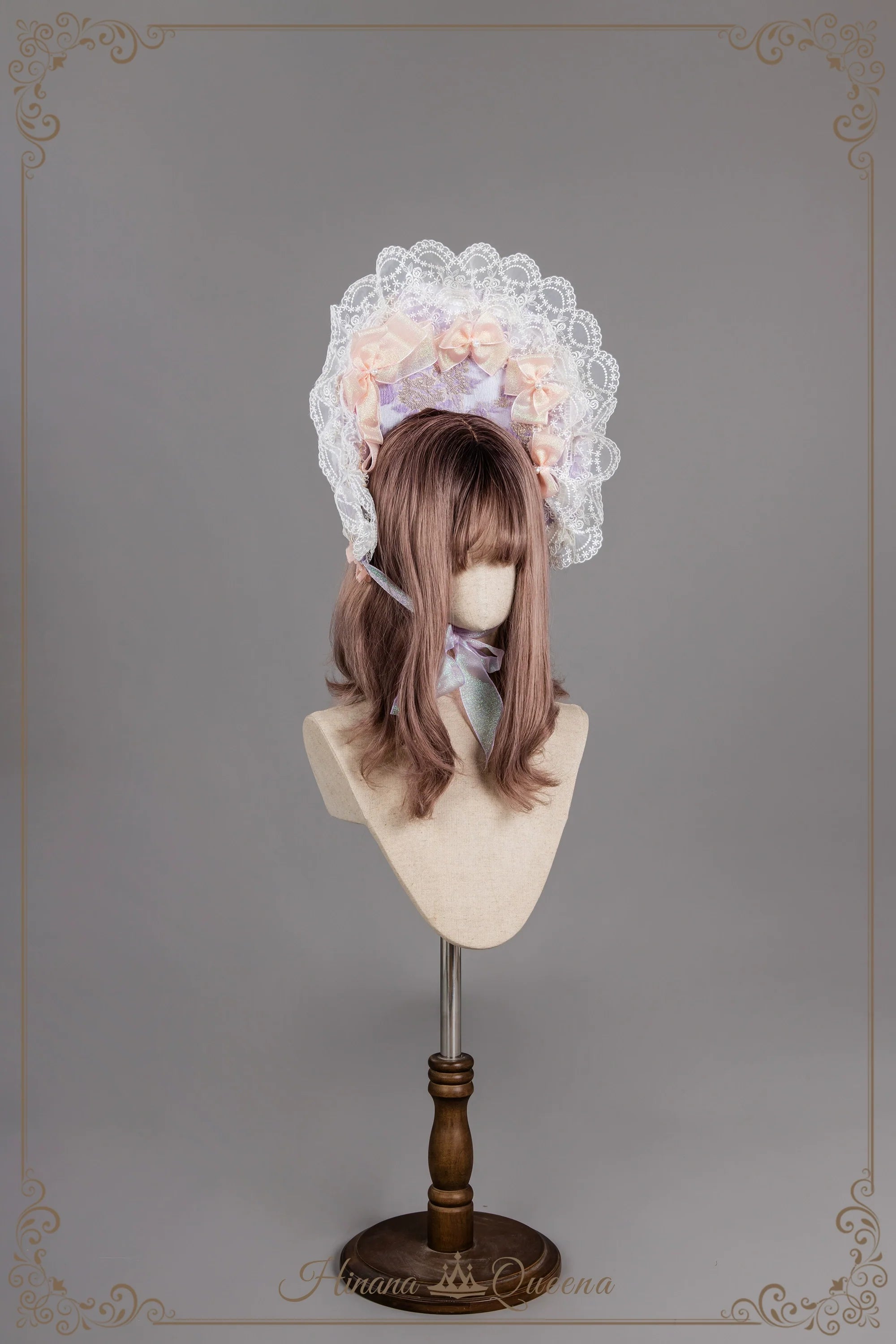 Find Brilliant Blossom レースの花嫁ドレス・ピンク＆パープル