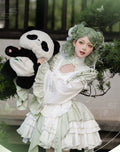 Song of Green Bamboo エプロン付き華ロリミニドレスフルセット