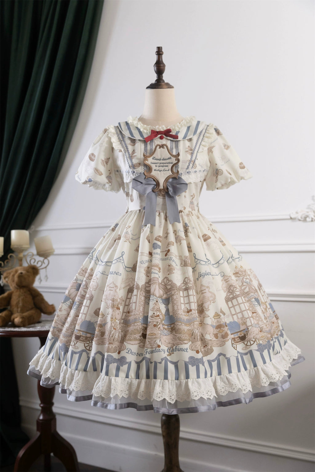 Antique Dessert Room 半袖ワンピース