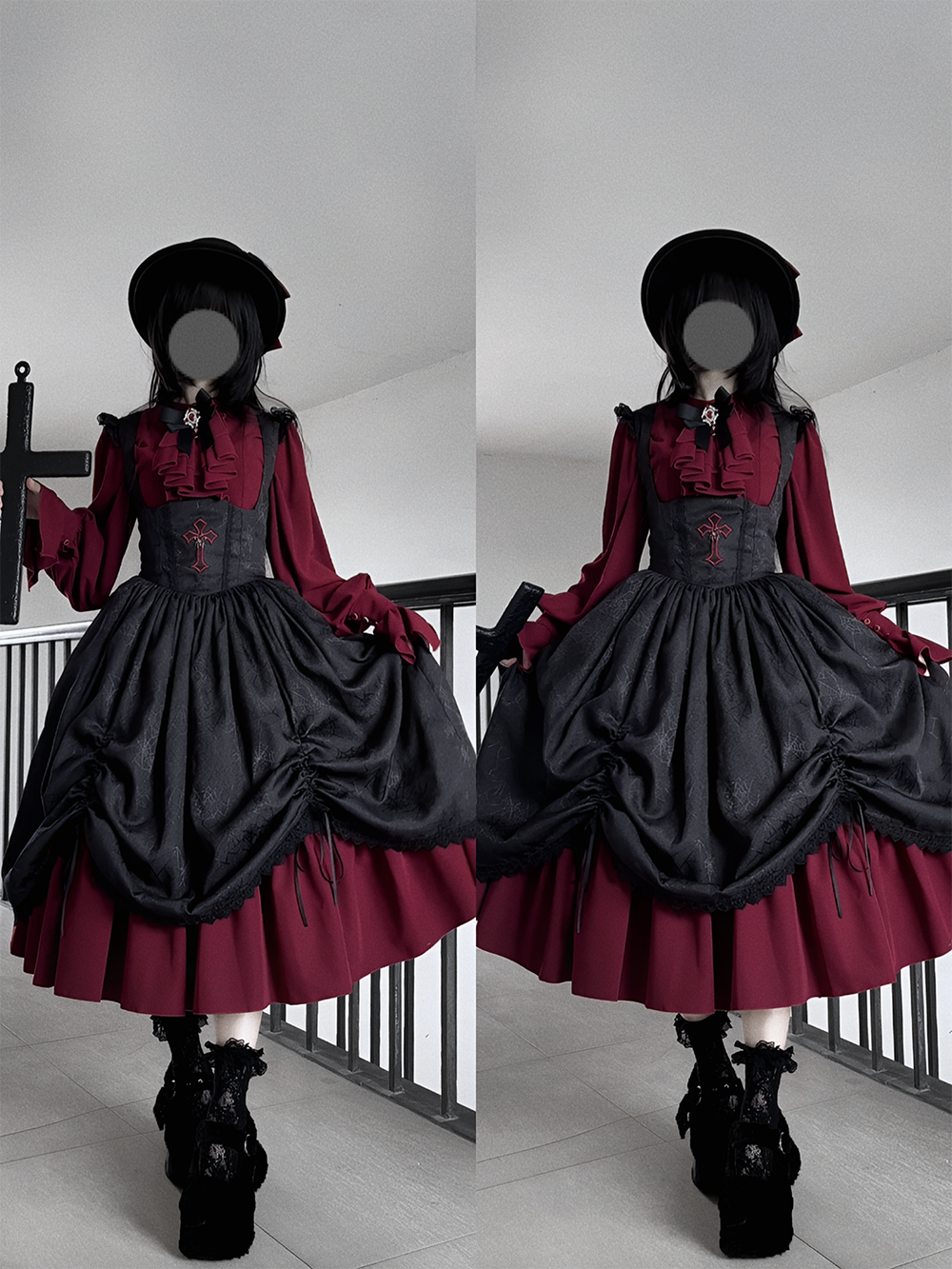 【受注予約1/18まで】Blood Night Lantern Master ジャガードジャンパースカート