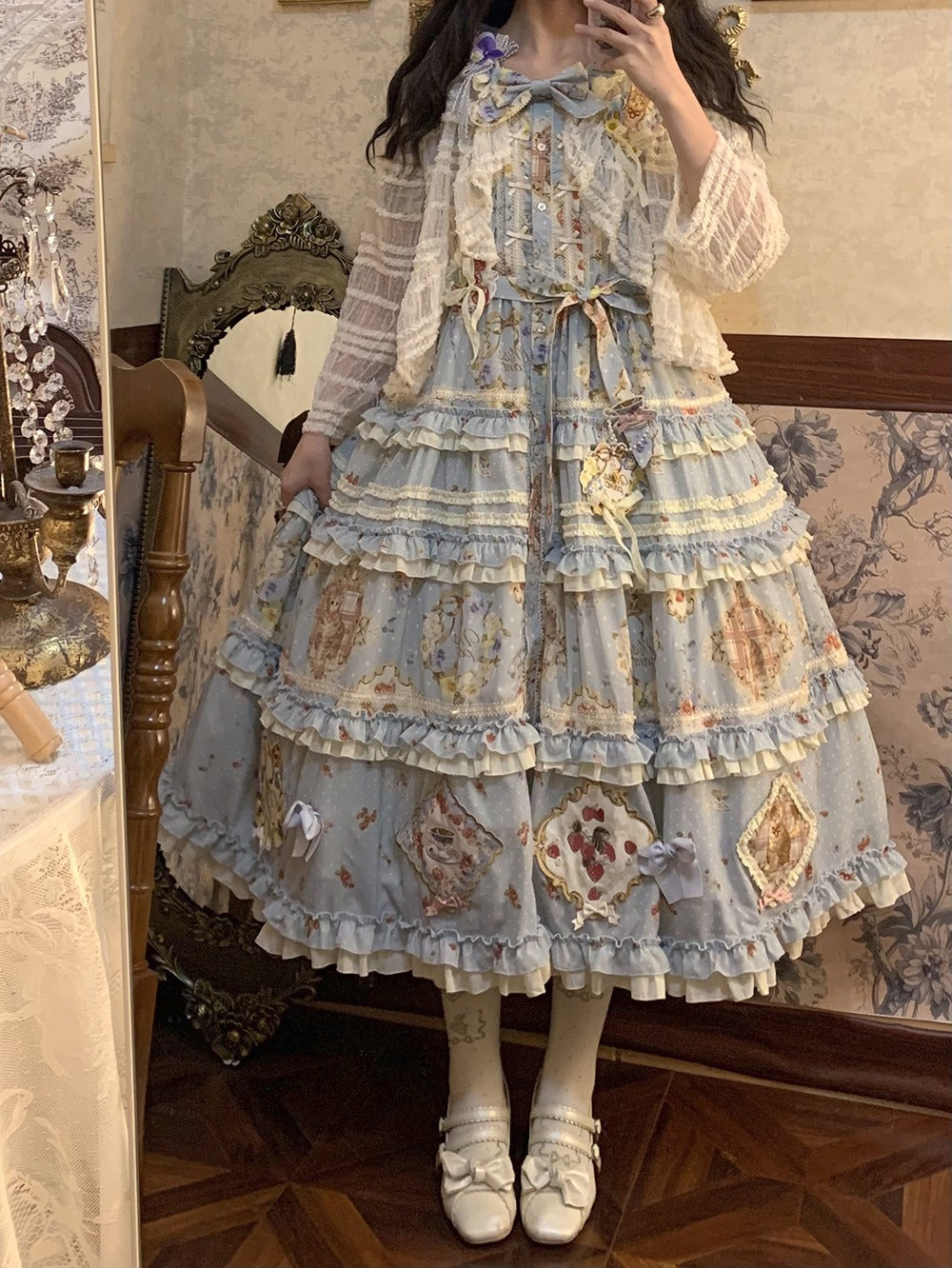 [Sale period ended] Cat Rose Tea Party Luxury Dress