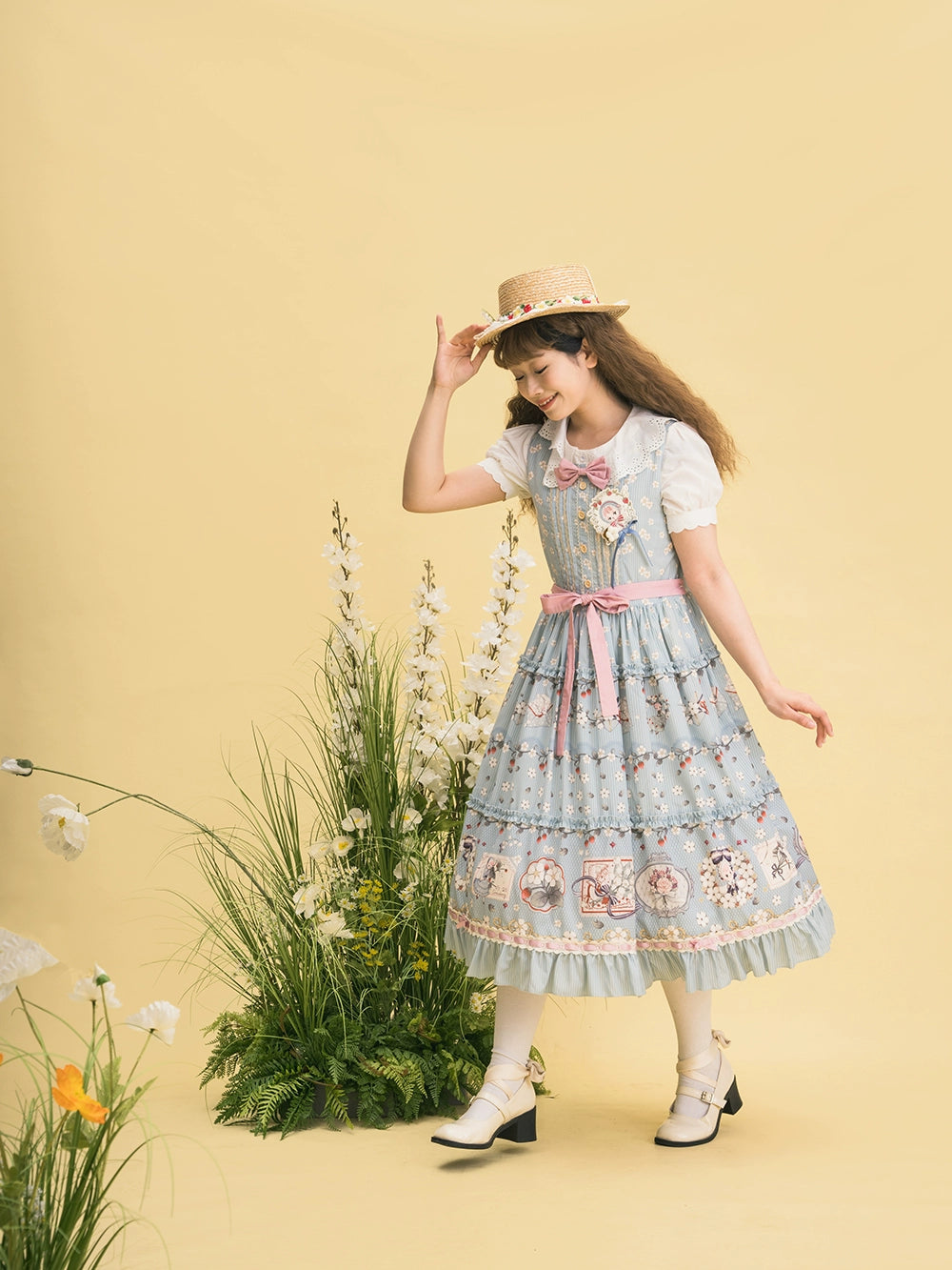 [Pre-orders available until 2/19] Sweetie Sheep Print Jumper Skirt