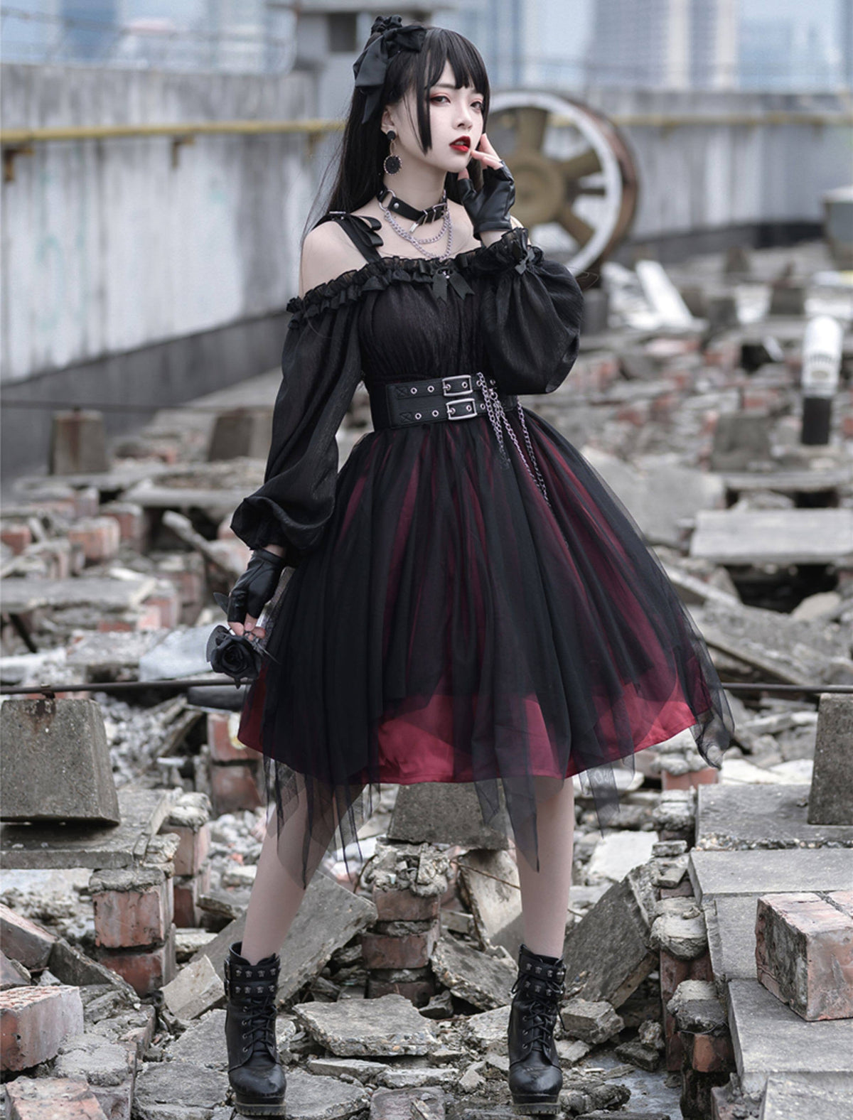 Tulle Layered Elegant Gothic Lolita Dress