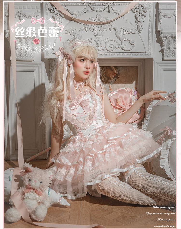 【受注予約1/23まで】Silk Ballet ジャンパースカート・ショート丈