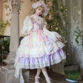 【再販・受注予約8/8まで】Dream Alice ラグジュアリーセットアップ／パープル／ショート丈