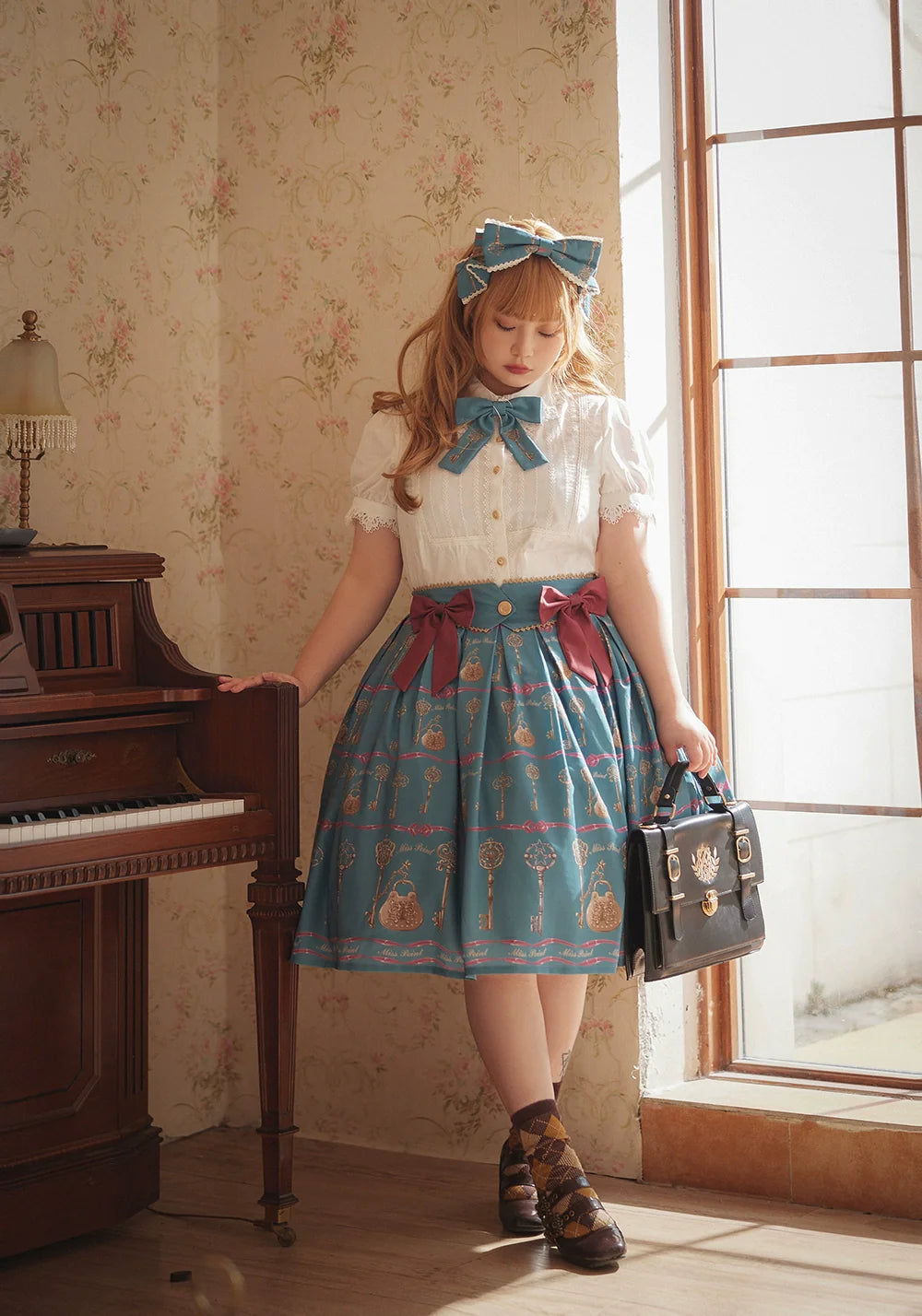 Secret Key Antique 2way Suspender Skirt