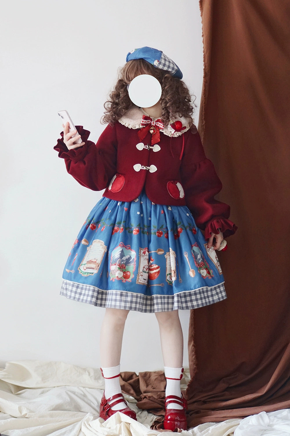 【予約販売】Apple Garden バイエルン風リバーシブルスカート