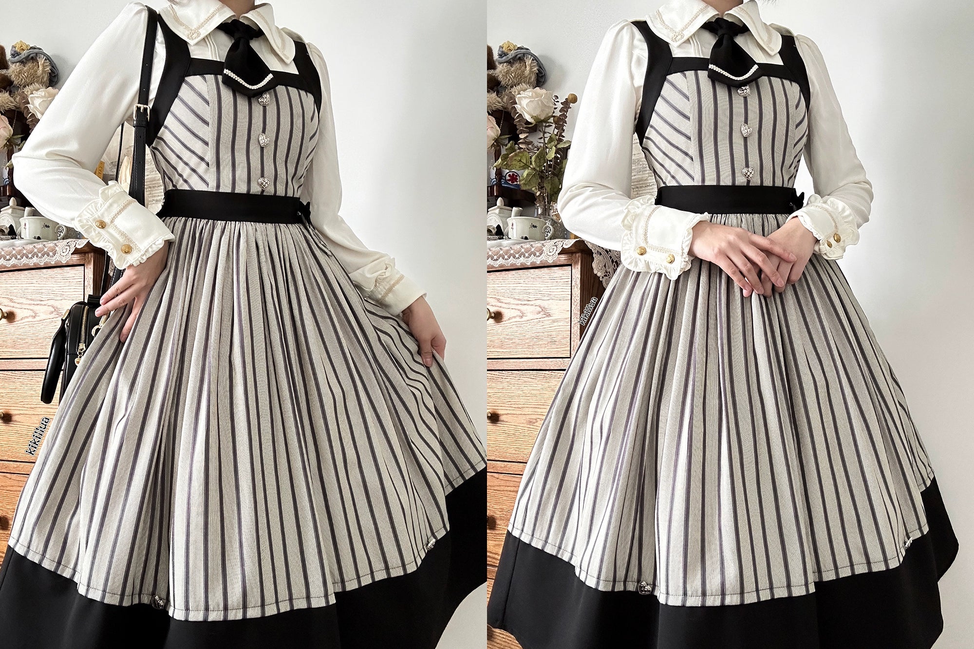[Pre-orders available until 11/7] Twilight and Nightfall Striped Jumper Skirt