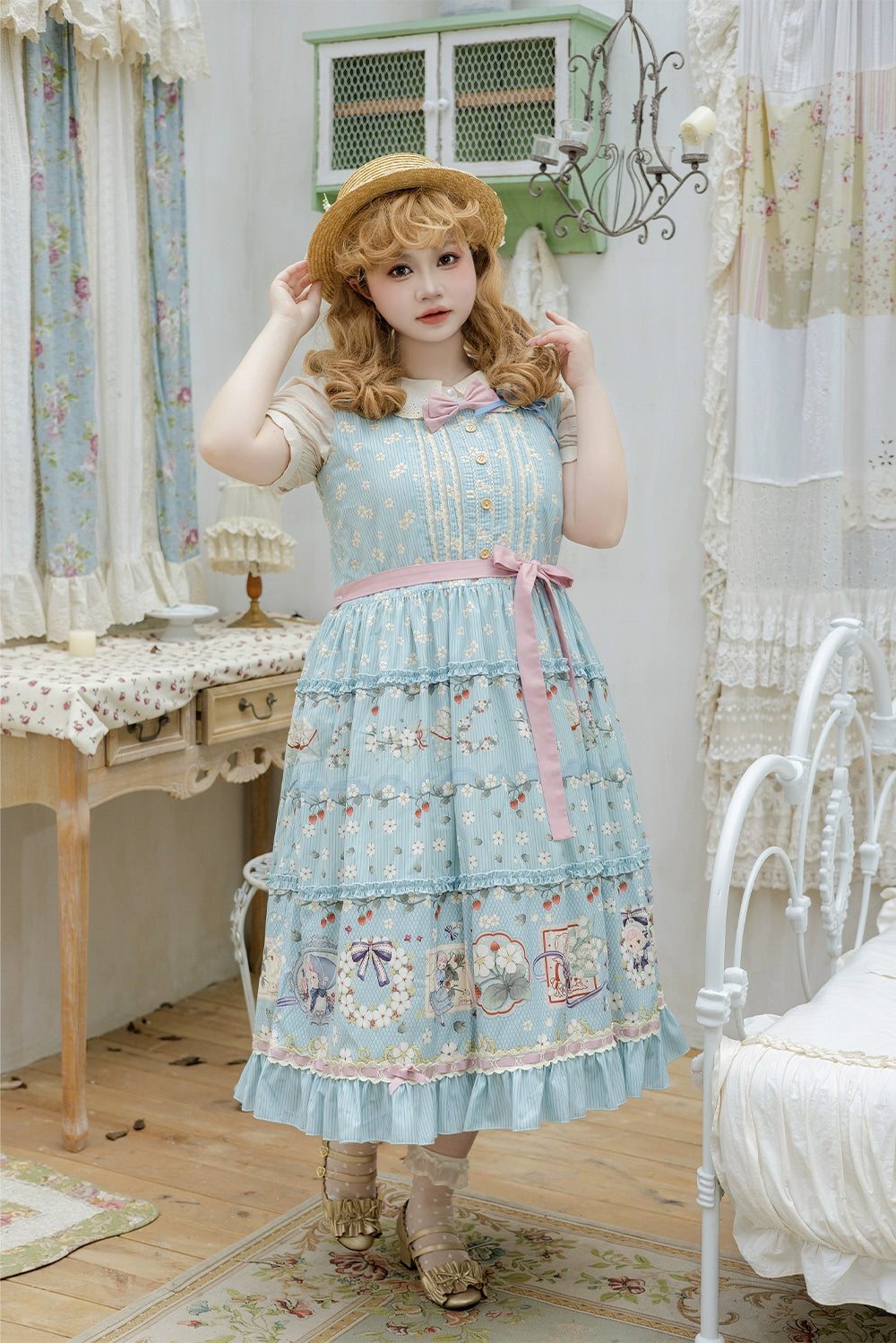 [Pre-orders available until 2/19] Sweetie Sheep Print Jumper Skirt