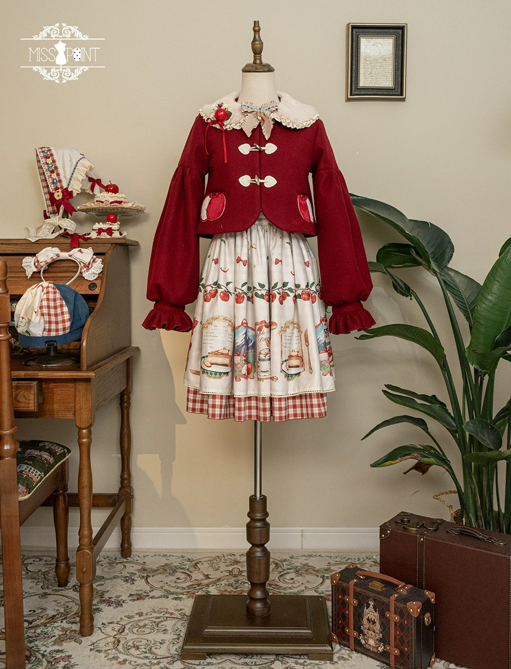 【予約販売】Apple Garden バイエルン風リバーシブルスカート