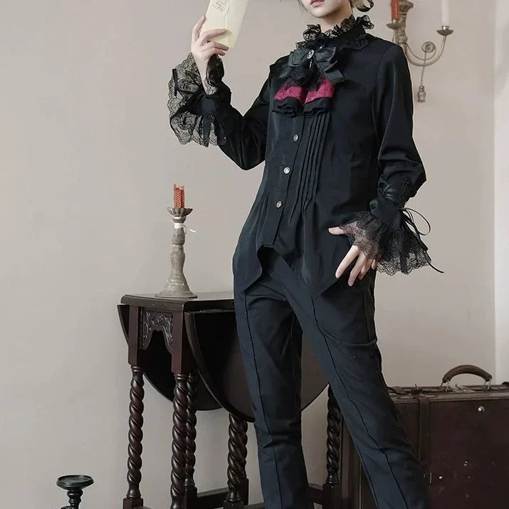 [Sales period ended] Pilgrim's Coffin Prince's Jabotai and Blouse with Ribbon