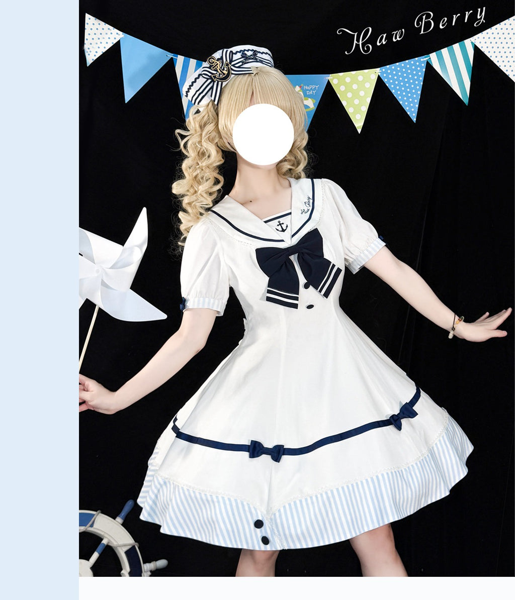 【受注予約7/30まで】Blue Sky Marine セーラーワンピース
