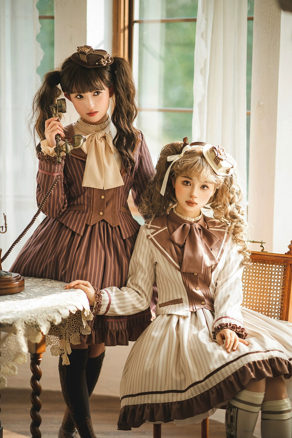 【予約販売】Classic Chocolat Stripe ストライプショートジャケット