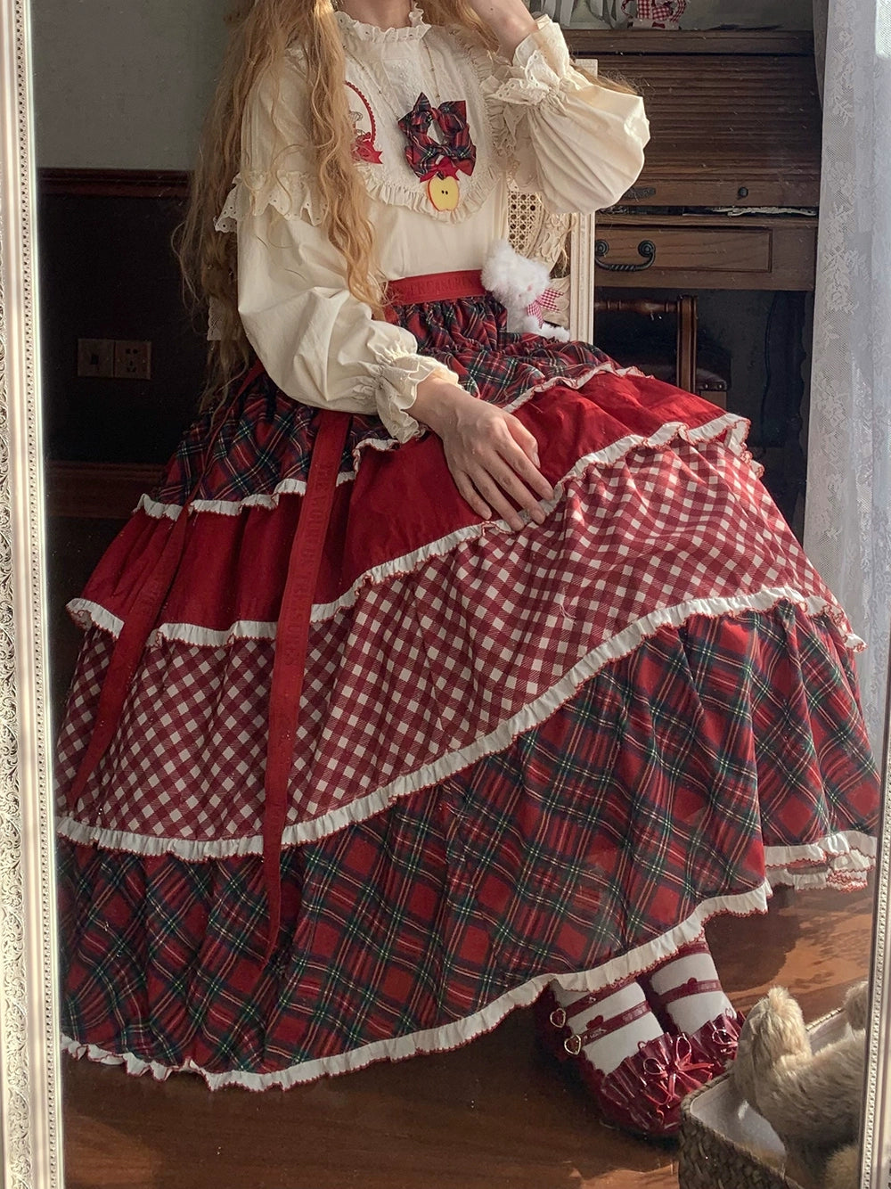 【予約販売】Sweet Berry Rabbit ティアードスカート