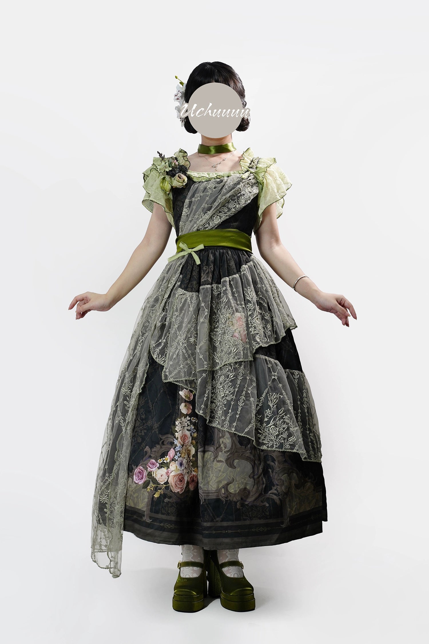 [Pre-orders available until 1/23] Anthea Garden jumper skirts in two styles, with floral prints
