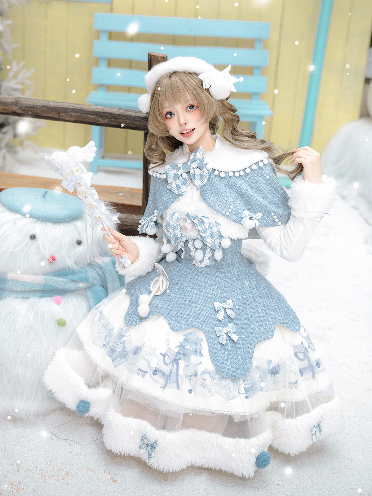 Winter Wonderland ジャンパースカートとマント