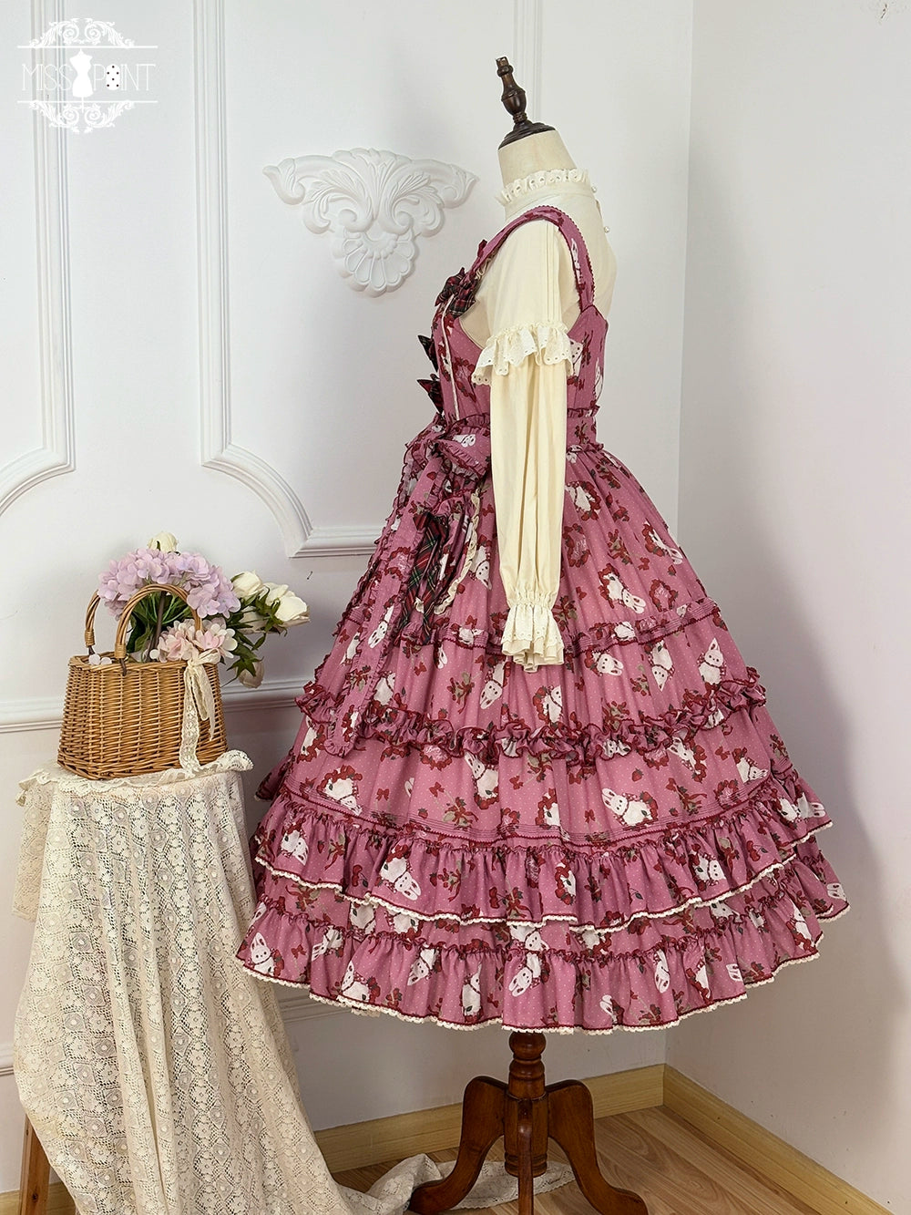 【予約販売】Sweet Berry Rabbit ジャンパースカート