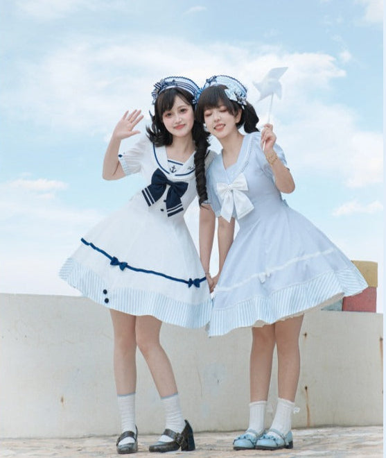 【受注予約7/30まで】Blue Sky Marine セーラーワンピース