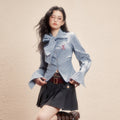 [Pre-order] Hogwarts School of Witchcraft and Wizardry Ribbon Tie Stripe Blouse
