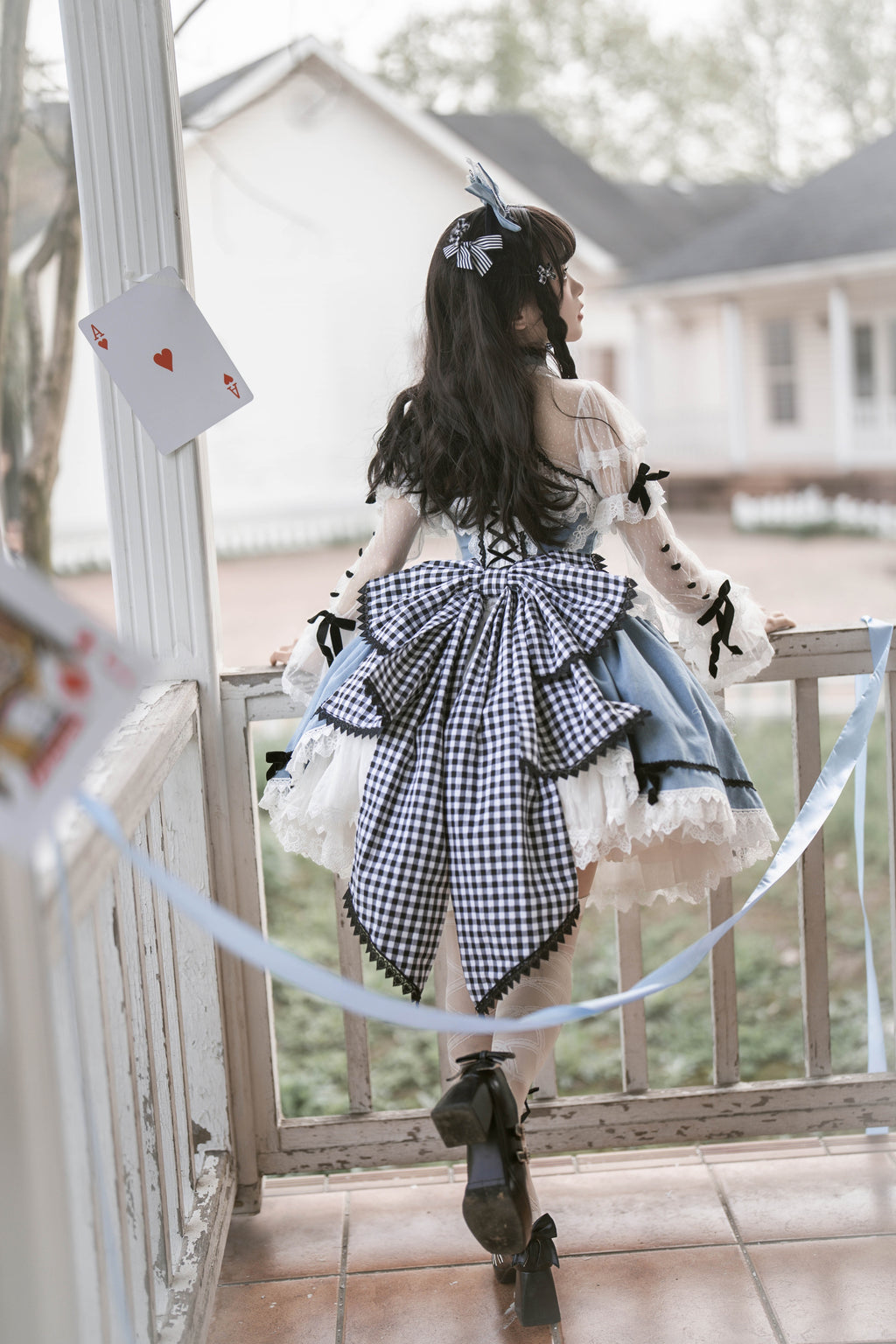 Alice in China  ハートとチェックのセットアップ