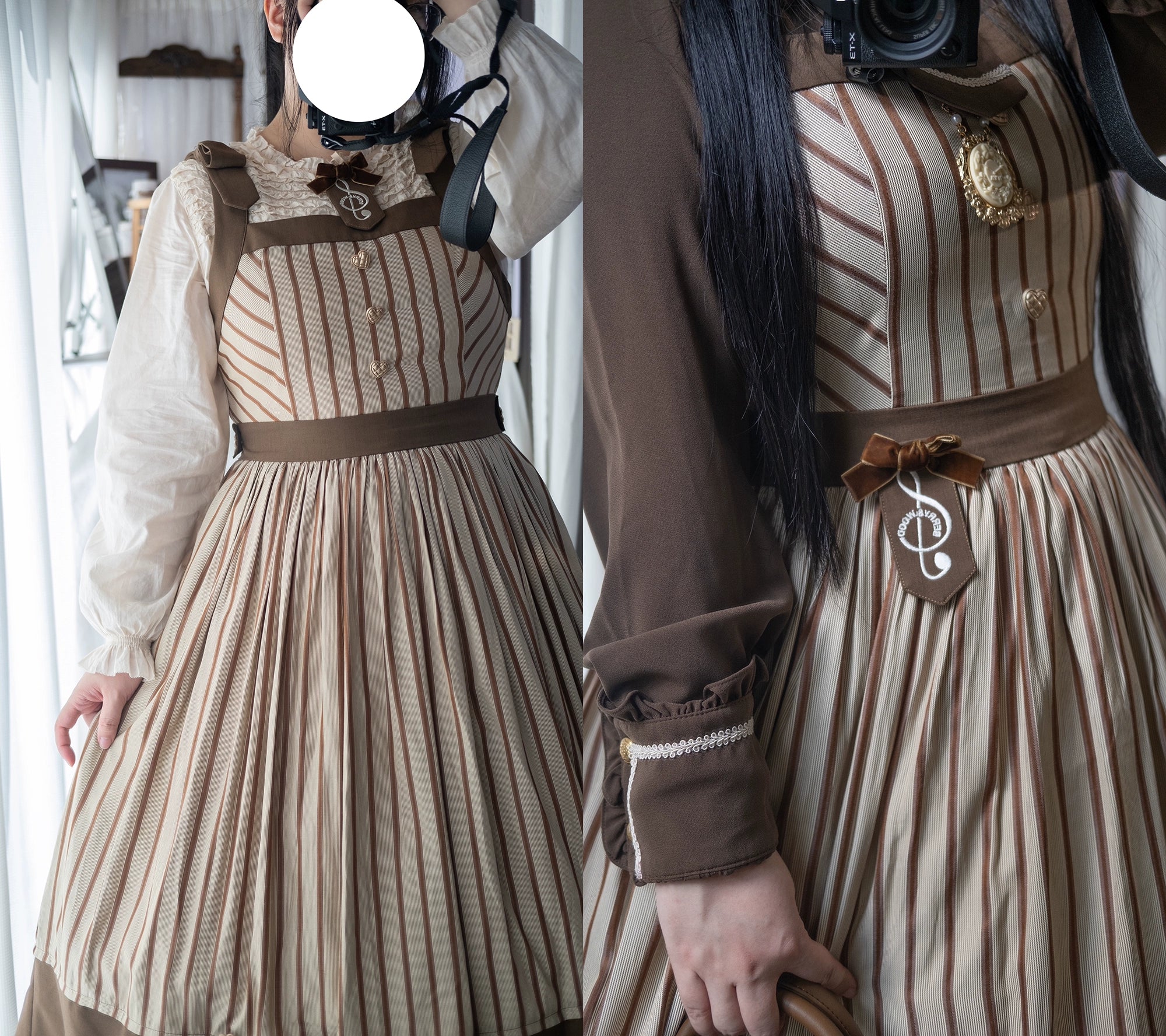 [Pre-orders available until 11/7] Twilight and Nightfall Striped Jumper Skirt
