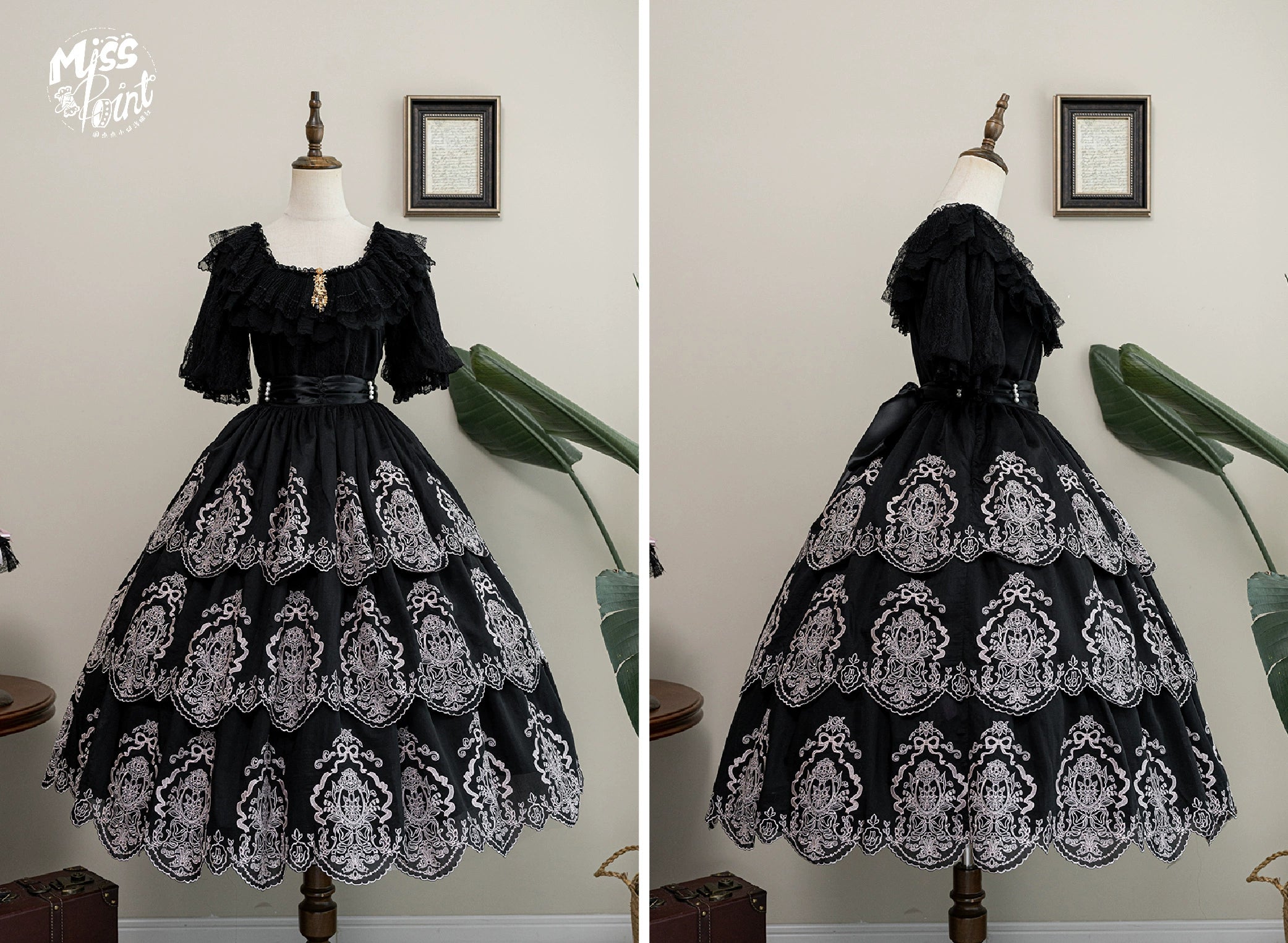 【受注予約】Noble Garden 刺繍スカート