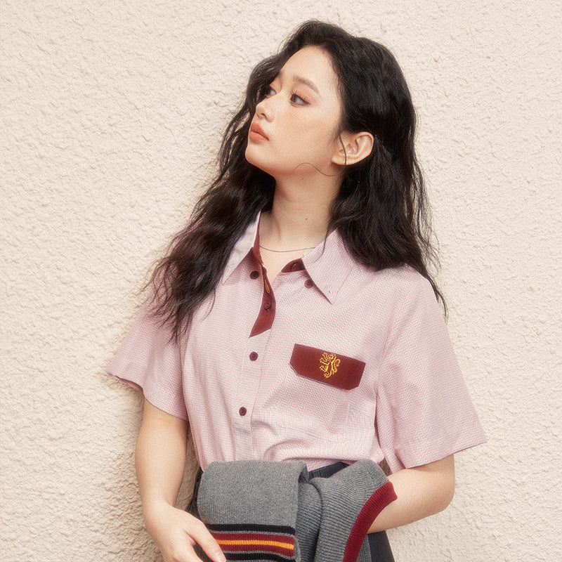 [Pre-order] Hogwarts School of Witchcraft and Wizardry Loose Fit Short Sleeve Blouse
