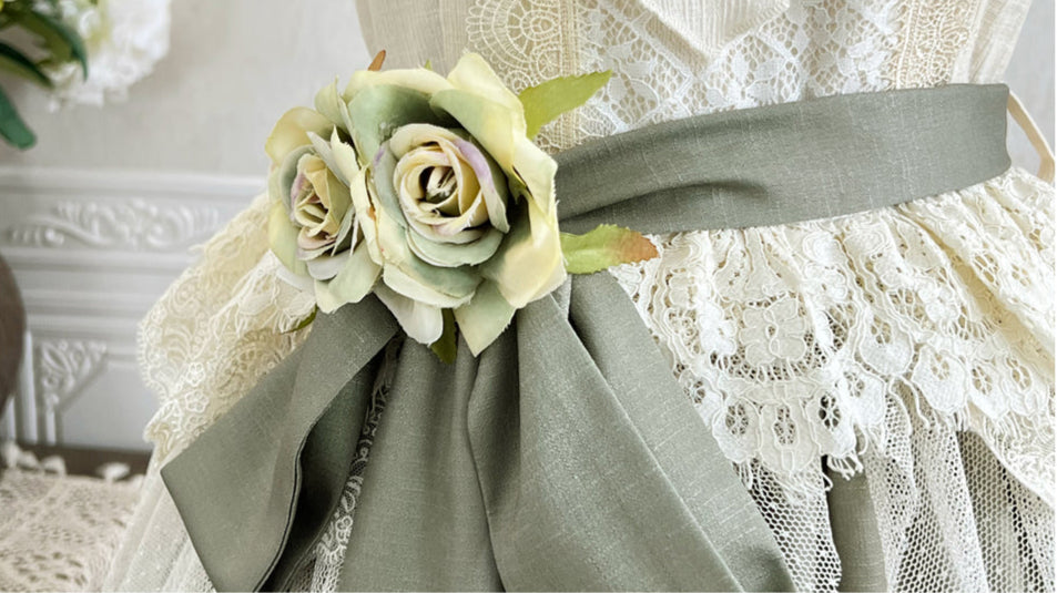 白花 中華風ロングスカートセットアップ