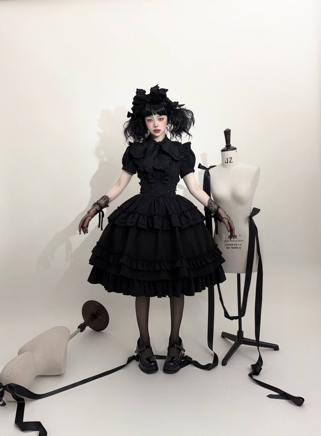 Doll's House サスペンダーひざ丈スカート