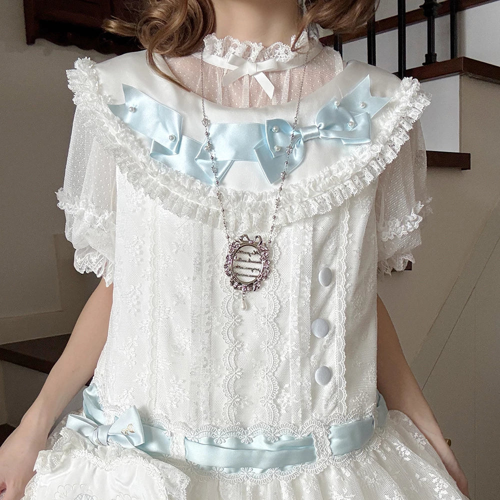 【受注予約10/13まで】Dream Lace 付け袖付きブラウス