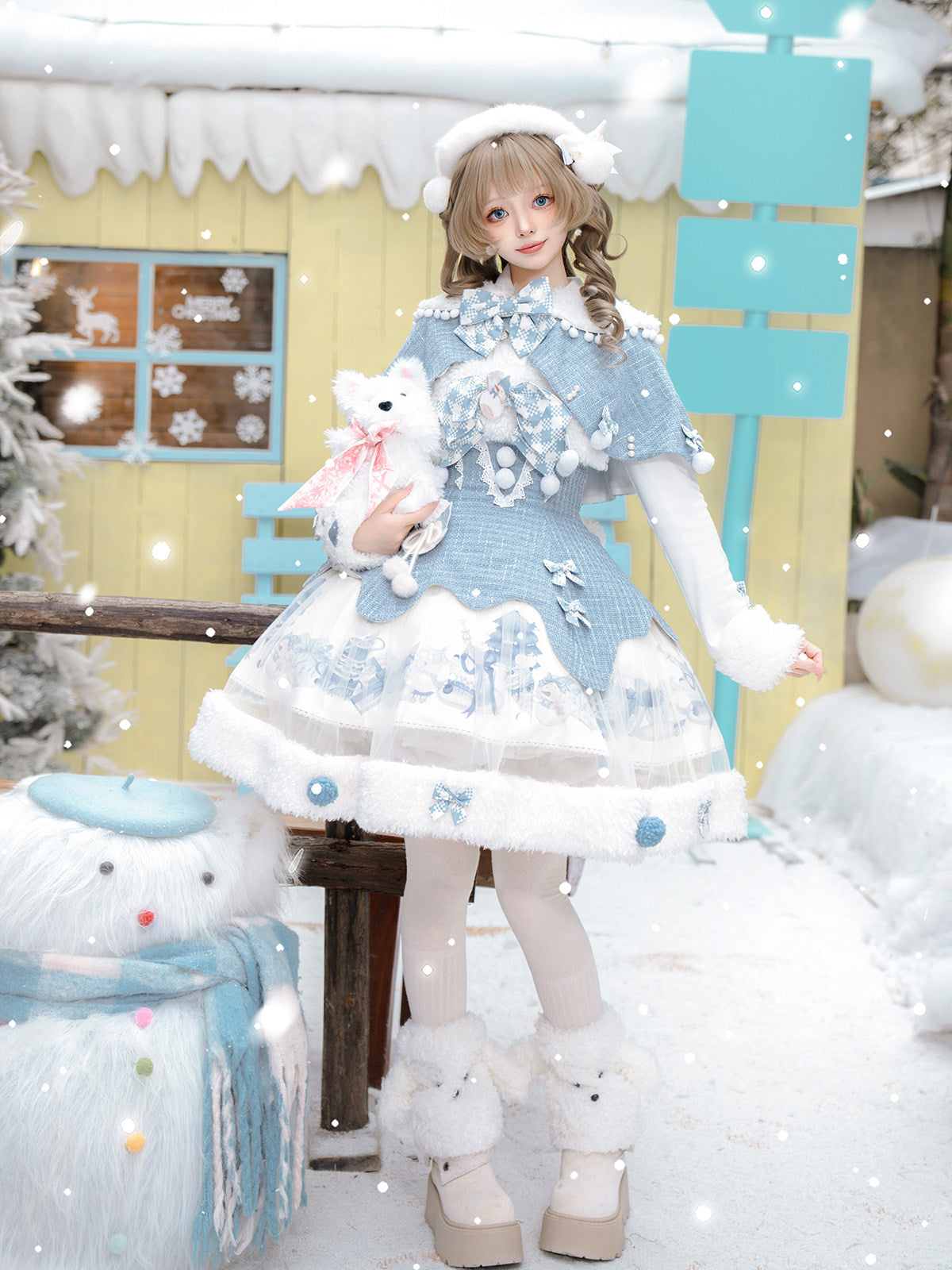 Winter Wonderland ジャンパースカートとマント