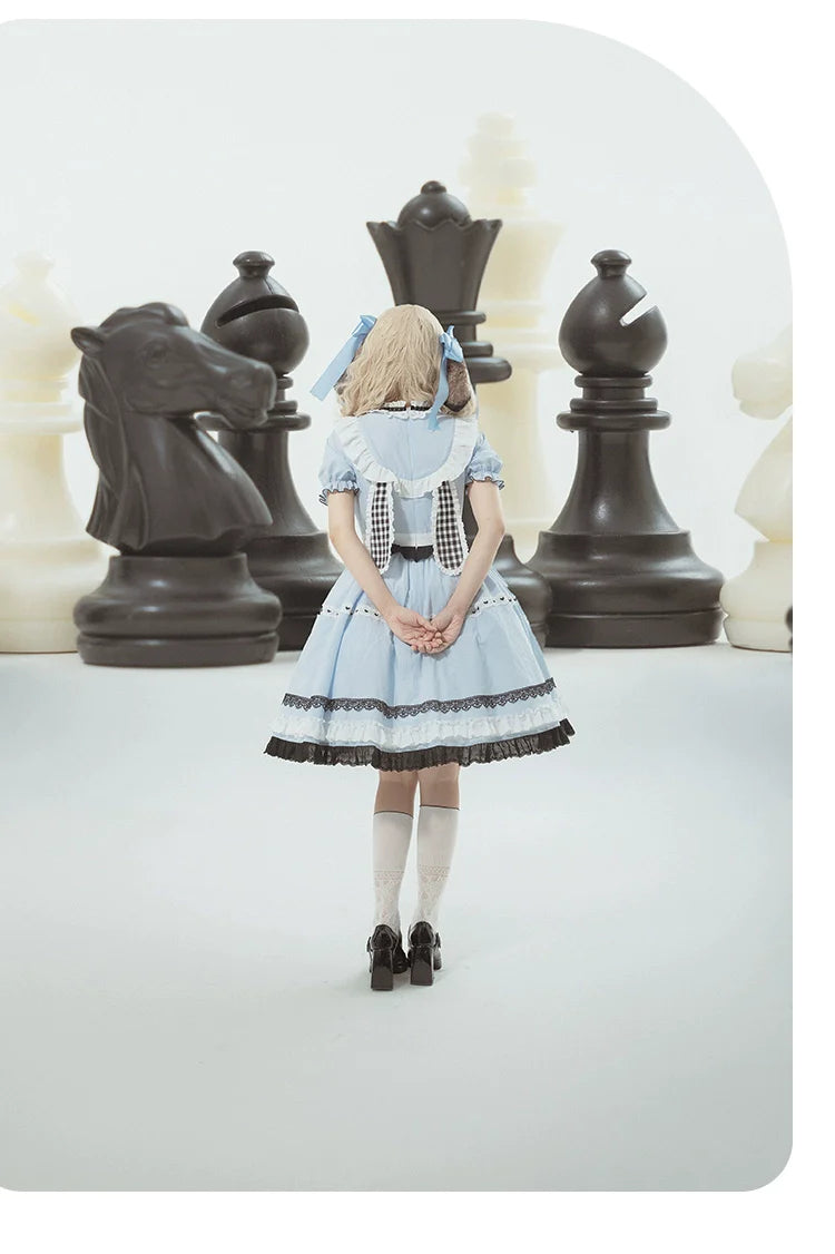 EAT ME うさ耳アリス半袖ワンピース