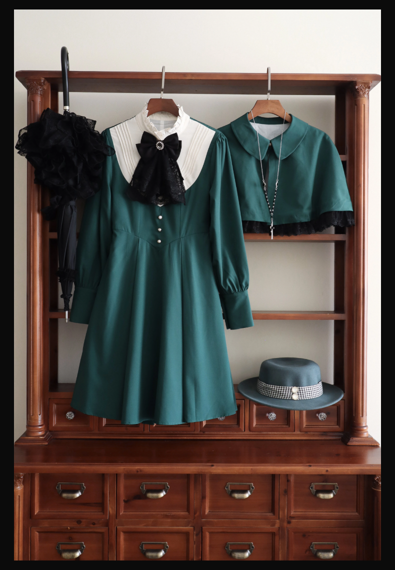 Sing in the Morning and Pray at Night One-piece and cloak set