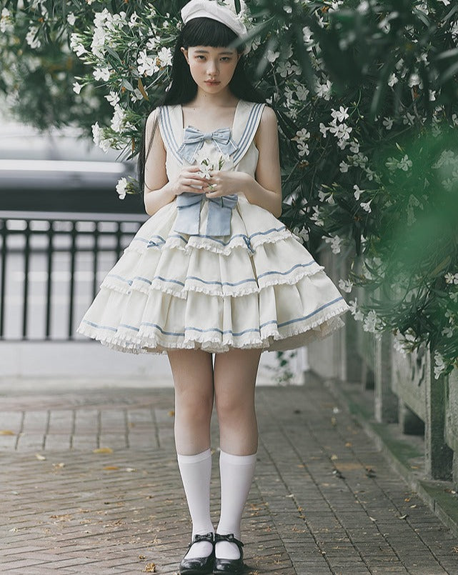 In the Sea Breeze marine style jumper skirt